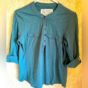 Aventura Organic Cotton Button Down Women’s Top